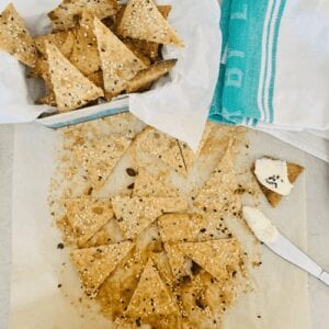 Seeded Sourdough Discard Crackers