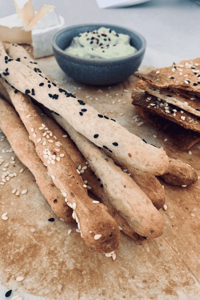Whole wheat sourdough grissini