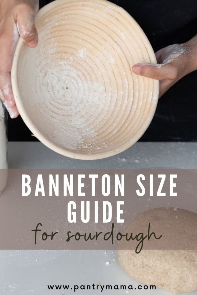banneton size guide for sourdough bread