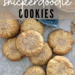 Sourdough snickerdoodle cookies - Pinterest Image