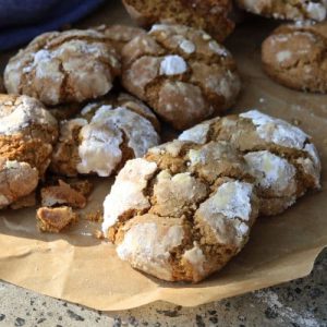 SOURDOUGH GINGERBREAD CRINKLE COOKIES - RECIPE FEATURE IMAGE