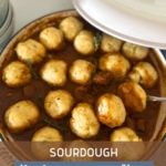 SOURDOUGH BEEF AND GUINNESS STEW WITH SOURDOUGH HERB DUMPLINGS
