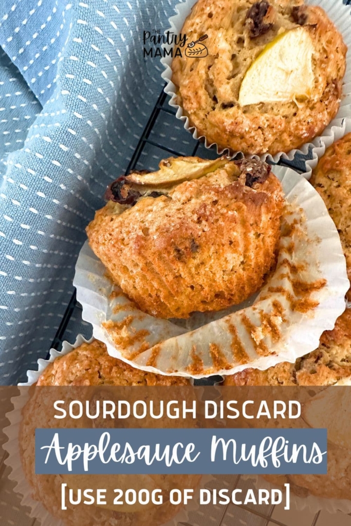 SOURDOUGH APPLESAUCE MUFFINS - PINTEREST IMAGE