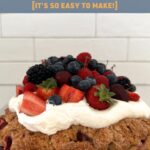 SOURDOUGH BERRY SHEET PAN SHORTCAKE - PINTEREST IMAGE