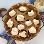 Recipe feature image for no wait sourdough cinnamon rolls.