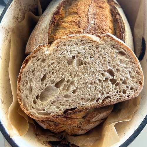 whole wheat sourdough bread.